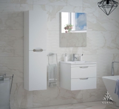 Комплект мебели для ванной Corozo Koral Алиот 60 навесной Белый